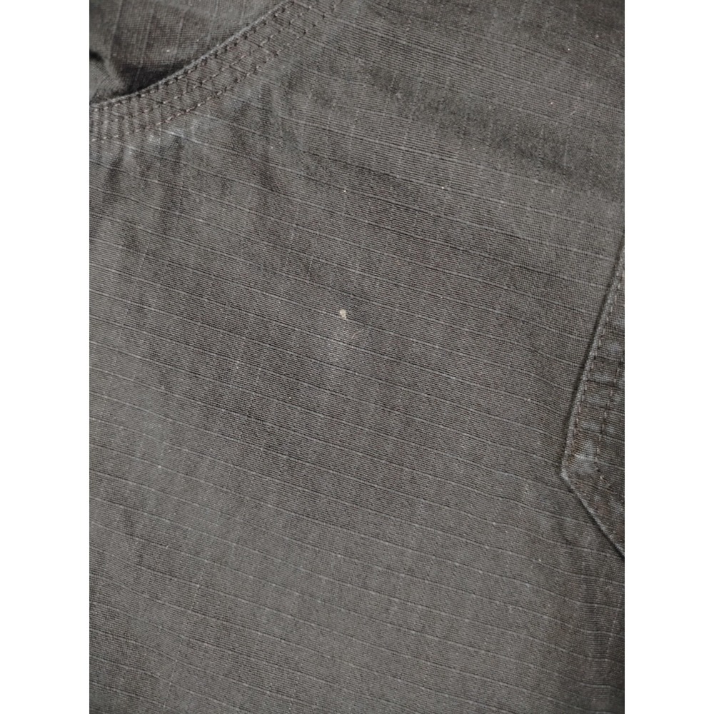 Carhartt Jacket Mens 3XL Black Canvas Shirt Jac Flannel Lined Workwear Ripstop - Picture 10 of 16